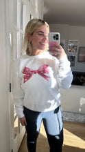 Load image into Gallery viewer, Oversized Bow Crewneck Sweatshirt