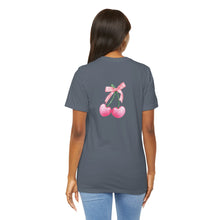 Load image into Gallery viewer, Cherry Bow Short Sleeve Tee