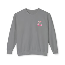 Load image into Gallery viewer, Cherry Bow Lightweight Crewneck Sweatshirt