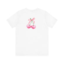 Load image into Gallery viewer, Cherry Bow Short Sleeve Tee