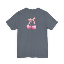 Load image into Gallery viewer, Cherry Bow Short Sleeve Tee