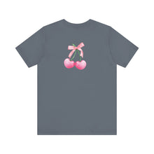 Load image into Gallery viewer, Cherry Bow Short Sleeve Tee
