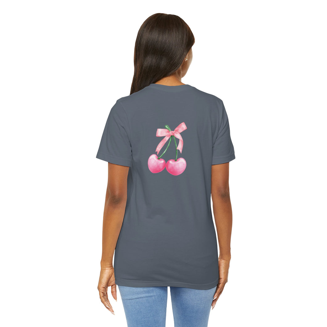 Cherry Bow Short Sleeve Tee