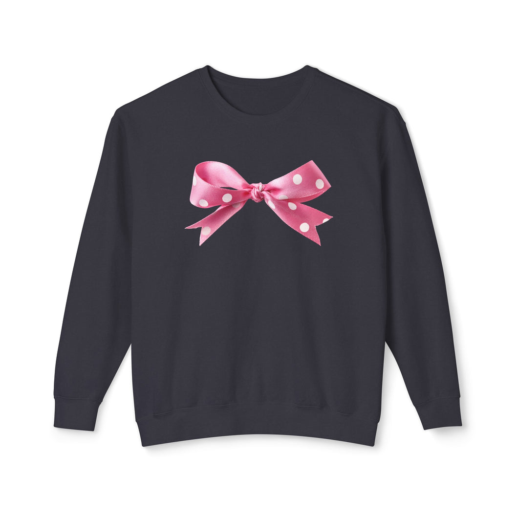 Oversized Bow Crewneck Sweatshirt