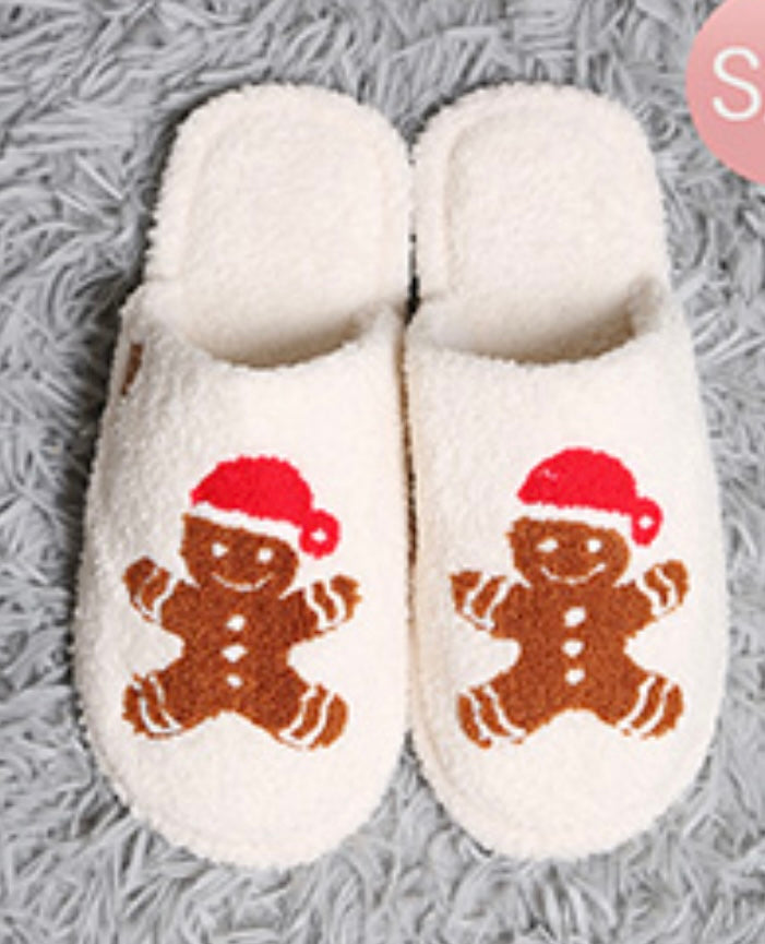 Gingerbread Man Slippers