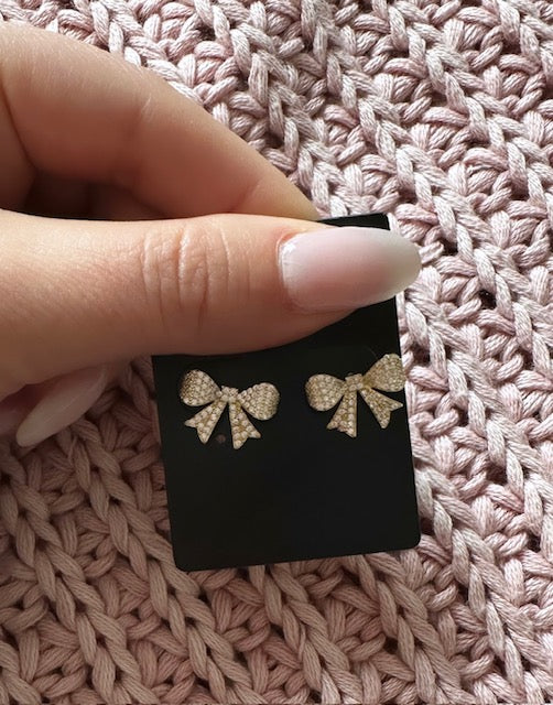 Petite Bow Studs