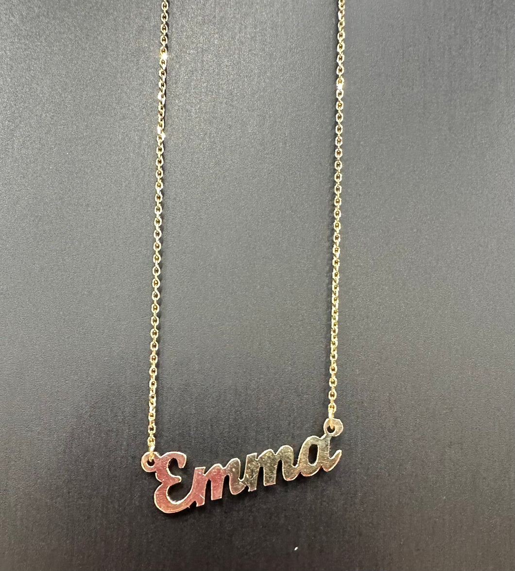 14K Custom Name Necklace
