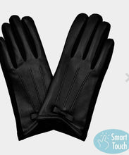 Load image into Gallery viewer, Bow Pointed Faux Leather
Smart Gloves
