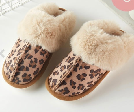 Leopard Print Slippers
