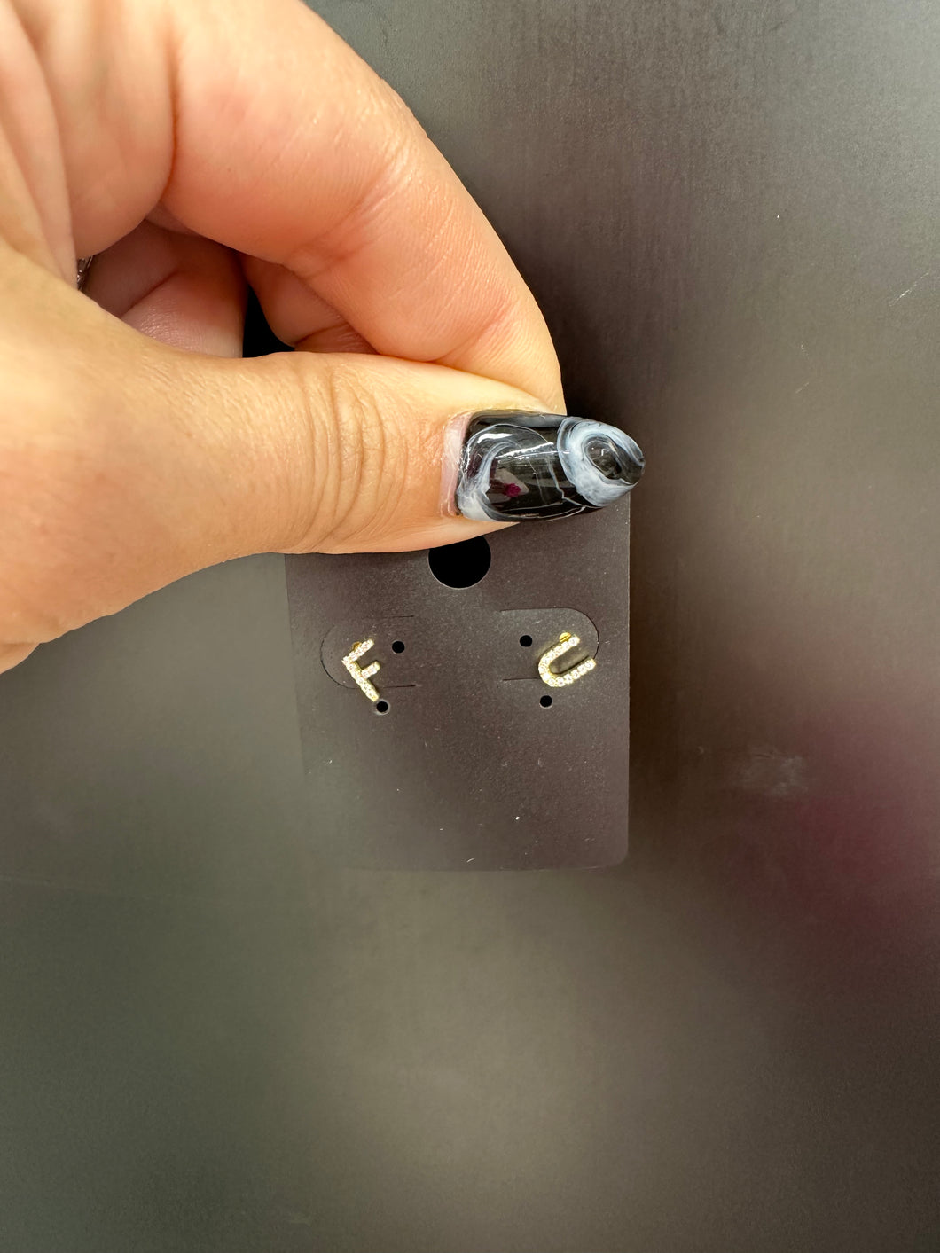 FU Stud earrings
