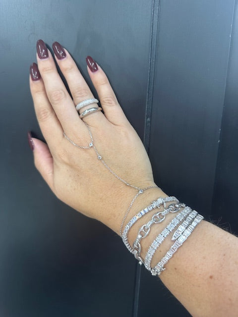 Silver Bracelet Stack