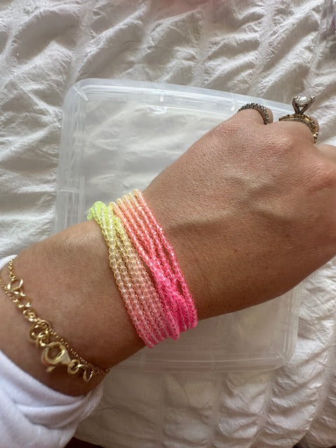 Pink & Yellow Ombre Bracelet