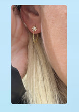 Load image into Gallery viewer, Star Chain Stud Earrings
