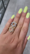 Load and play video in Gallery viewer, Jewish Star Ring -- PREORDER
