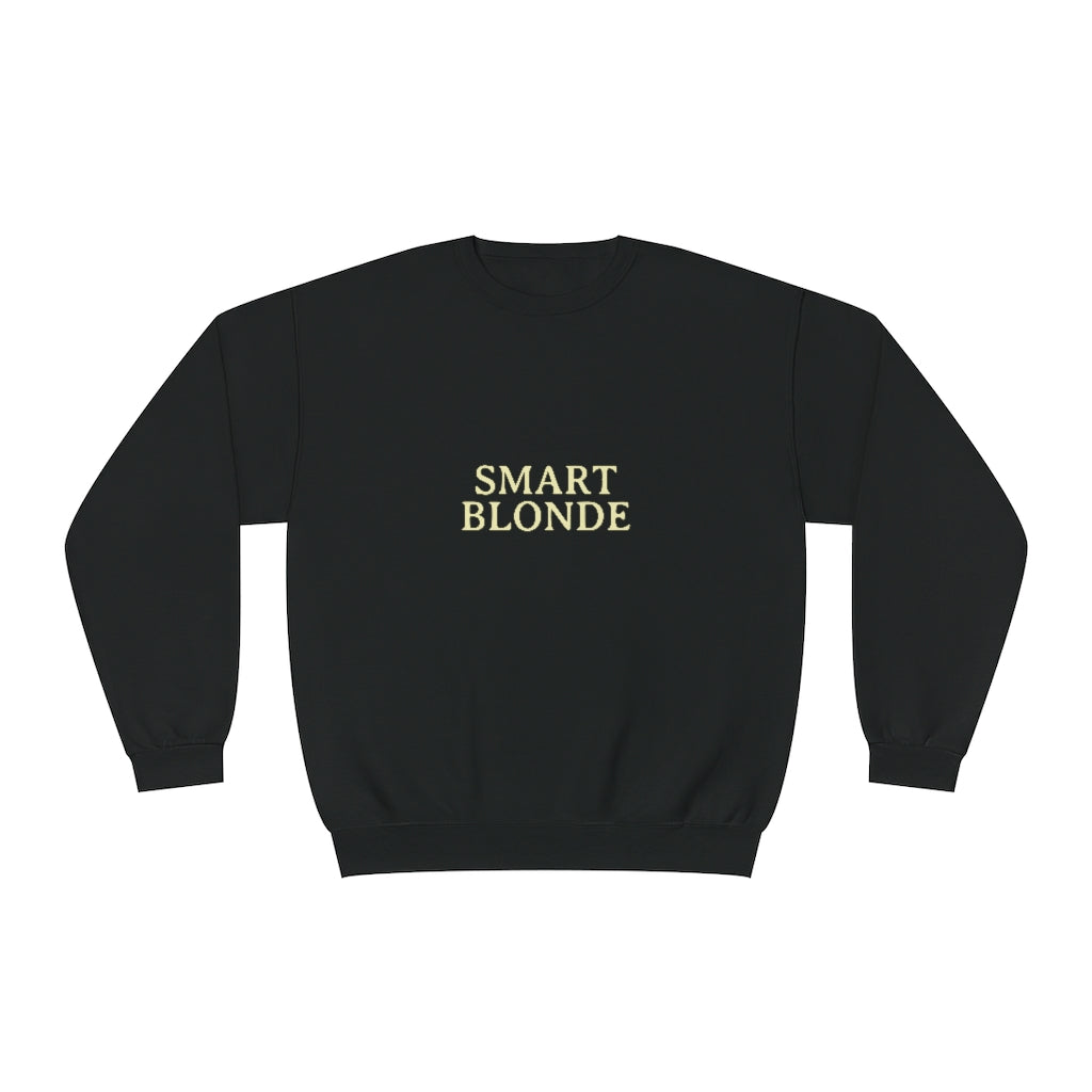 SMART BLONDE BLACK SWEATSHIRT