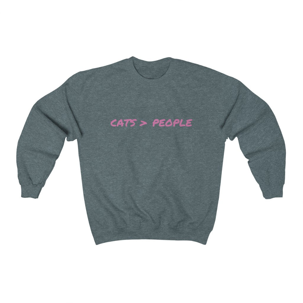 CATS Over People Crewneck Sweatshirt