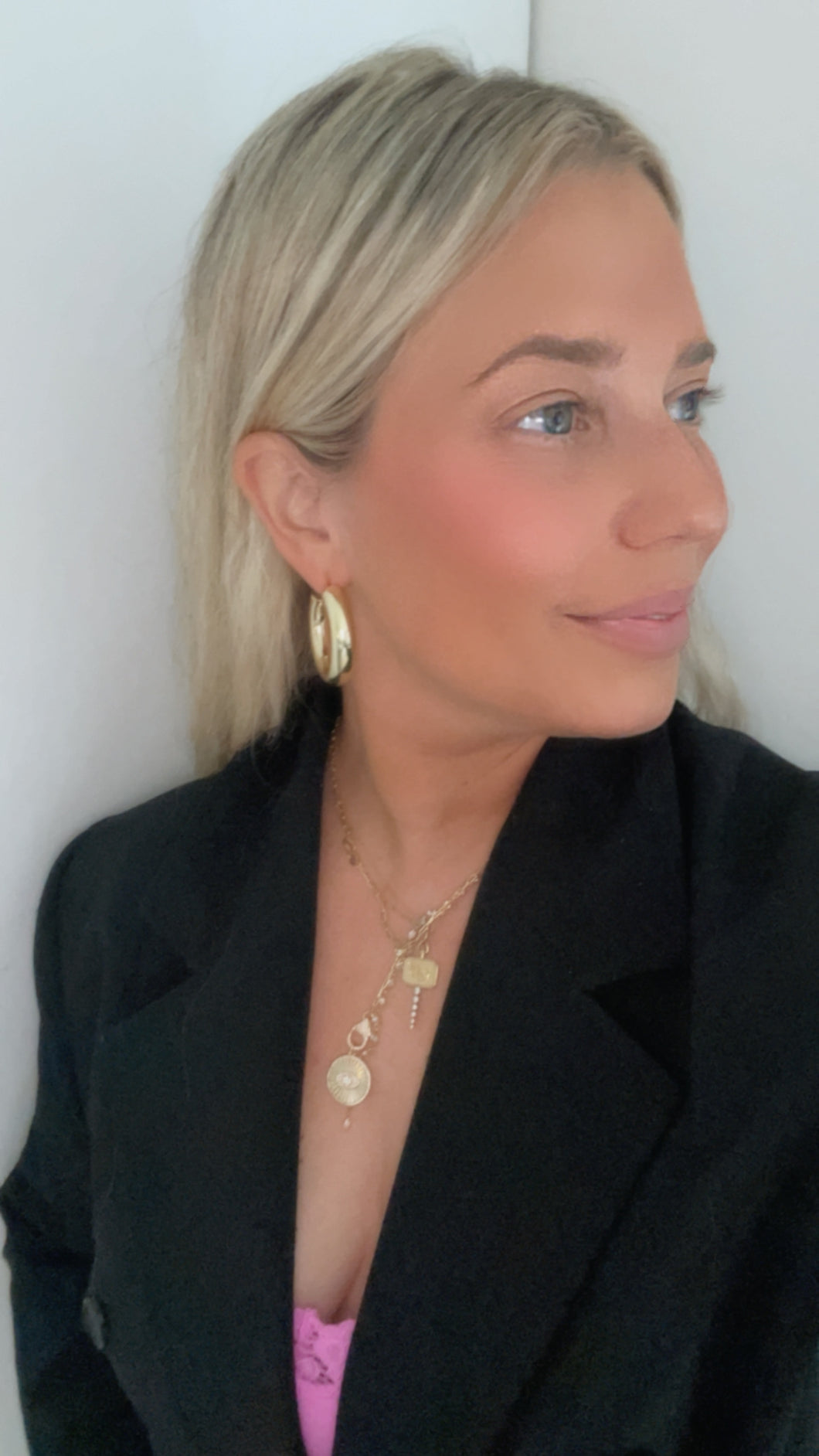 Gold Bubble Hoop