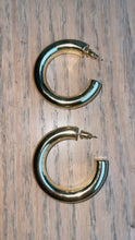 Load image into Gallery viewer, Gold Bubble Hoop
