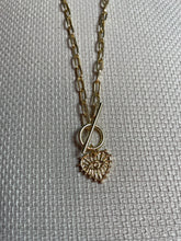 Load image into Gallery viewer, Gold Heart Evil Eye Necklace
