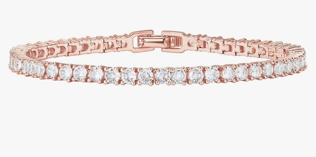 Rose Gold Tennis Bracelet